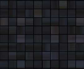 Мозаика Waves Negro Mosaico 31.6x31.6 от Ibero