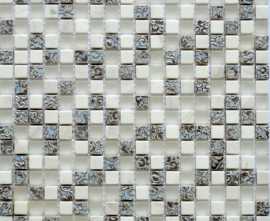 Мозаика ASS 11 Камень и стекло 30x30 (чип 1.5x1.5) от TonoMosaic