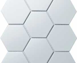 Мозаика Hexagon big White Matt (SBH1005) 25.6х29.5 от StarMosaic