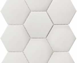 Мозаика JFQ51011 Hexagon big White Matt Antid 25.6х29.5 от StarMosaic