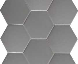 Мозаика FQ21016 Hexagon big Grey Matt 25.6х29.5 от StarMosaic