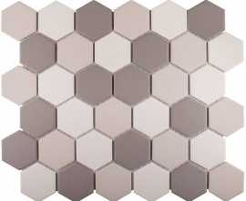 Мозаика JMT55221 Hexagon small Grey Mix Antislip. 32.5х28.2х6 от StarMosaic
