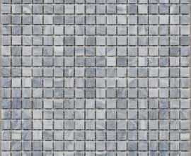 Мозаика DAO-538-15-4 Silver Grey мрамор 1.5х1.5 30х30 от DAO