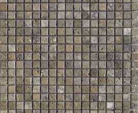 Мозаика ТК-с6-15 травертин коричневый 1,5х1,5 28.9х28.9 от Геомозаика