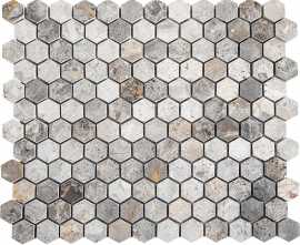 Мозаика Hexagon VLgP 23X23 305x305x8 от Натуральный камень