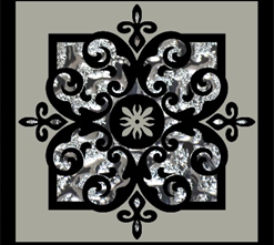 Мозаика Лира платина 8х8 от Роскошная мозаика