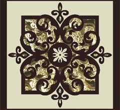 Мозаика Лира золото 8х8 от Роскошная мозаика