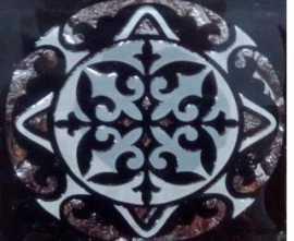 Мозаика Ажур черный 6,6х6,6 от Роскошная мозаика