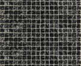 Мозаика № 448 моно черная колотая (1.5x1.5) 30x30 от Роскошная мозаика
