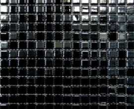 Мозаика SP25-2007 Моноколор черный перламутровый 31.5x31.5 от Keramissimo