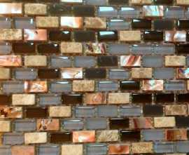 Мозаика Brown Pearl 005A 1x2 28,6x28,8 от Lace Mosaic