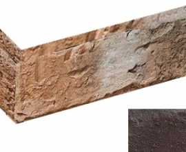 Искусственный камень 161318У Бельгия коньячный угловой 125x217x68x15x20 от Bergstone