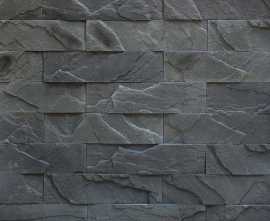 Искусственный камень 160519 Рускеала черный пепел 24.1x6.2x12-15 от Bergstone