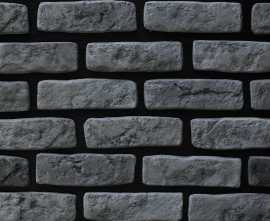 Искусственный камень 162619ГП Сан Марко черный пепел гипс 210х62x10-14 от Bergstone