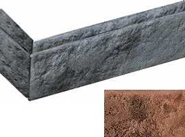 Искусственный камень 162613У Сан Марко бордовый угловой 100x192х62x12-15 от Bergstone