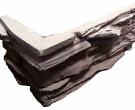 Искусственный камень 160109У Скалистый берег шоколад угловой 99x195x99x35 от Bergstone