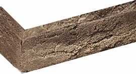 Искусственный камень 162409У Флоренция шоколад угловой 100x218х70x17-20 от Bergstone